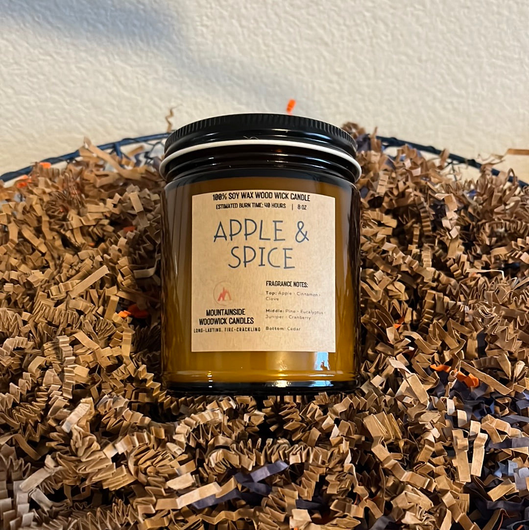 Apple & Spice (8 oz.) - Small Wood Wick Candle