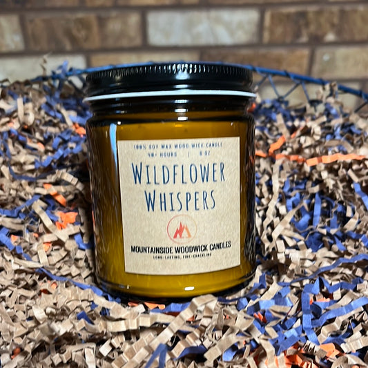 Wildflower Whispers (8 oz.) - Small Wood Wick Candle