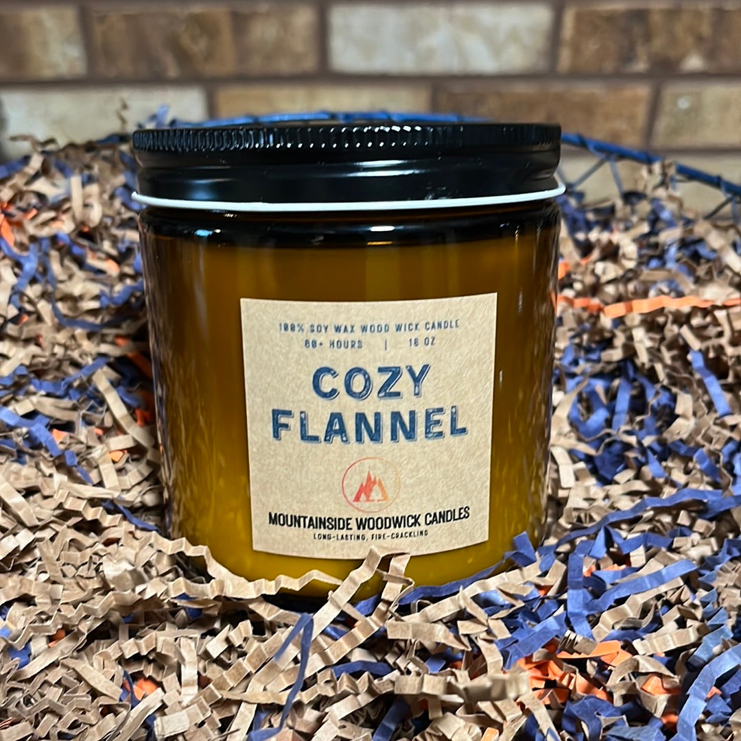 Cozy Flannel (16 oz.) - Large Wood Wick Candle