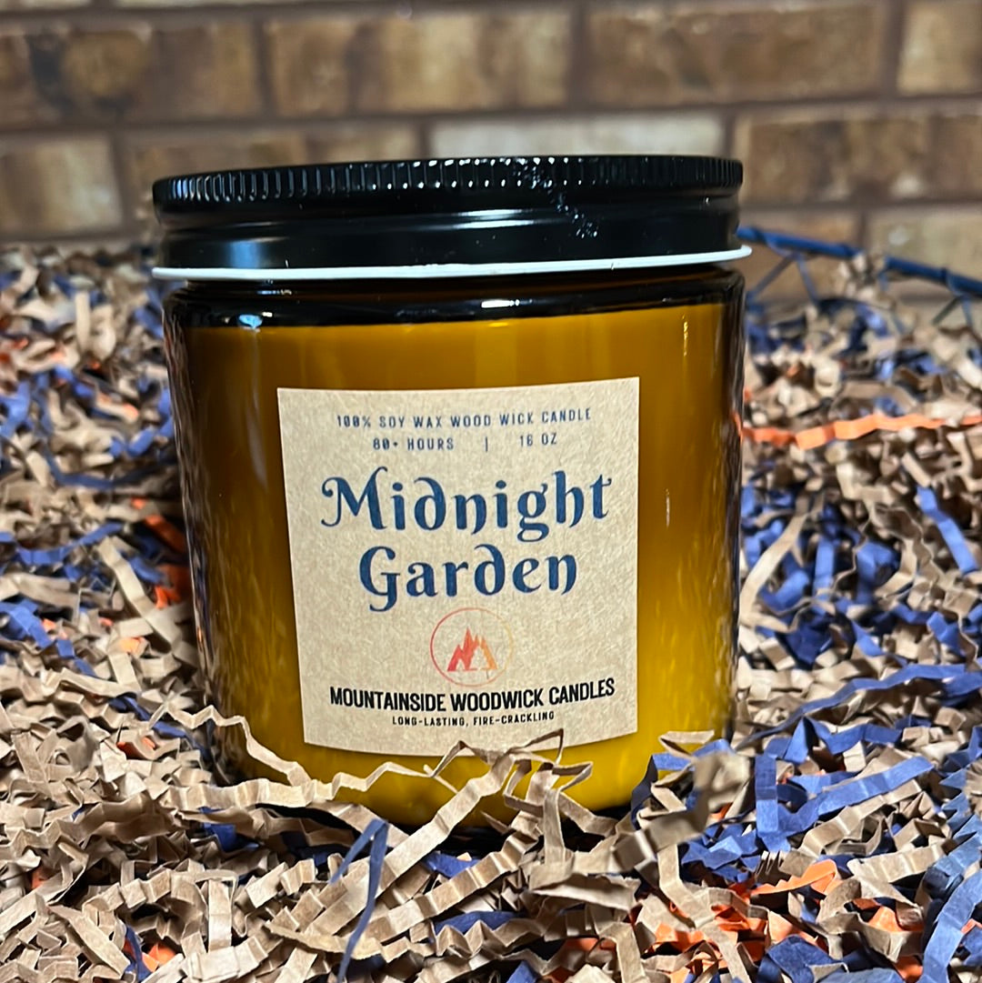 Midnight Garden (16 oz.) - Large Wood Wick Candle