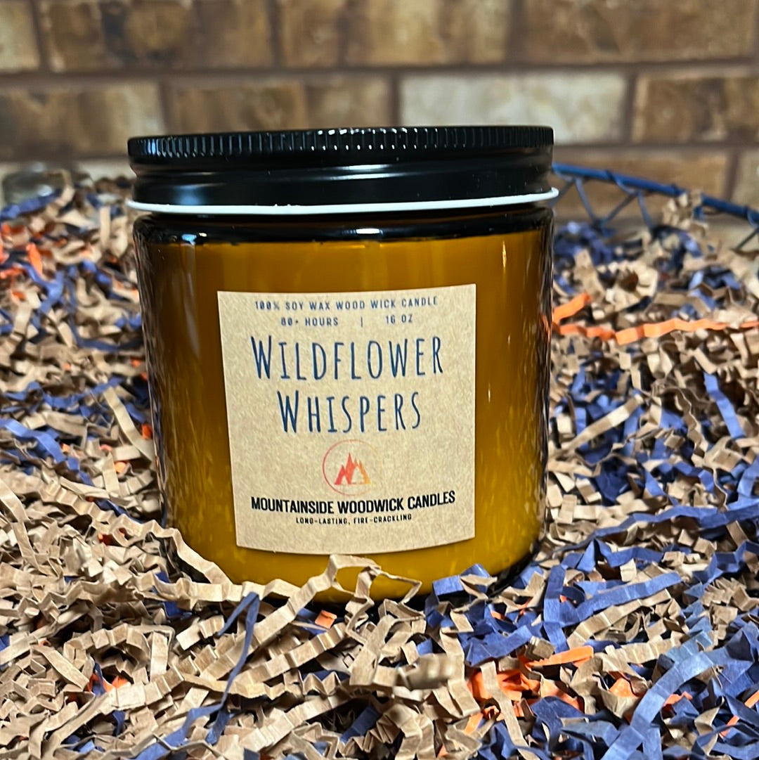 Wildflower Whispers (16 oz.) - Large Wood Wick Candle