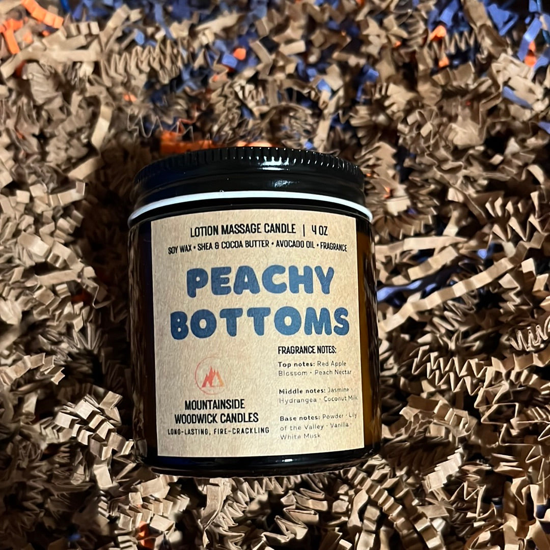 Peachy Bottoms - Lotion Massage Candle (4 oz.)