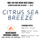 Citrus Sea Breeze (16 oz.) - Large Wood Wick Candle
