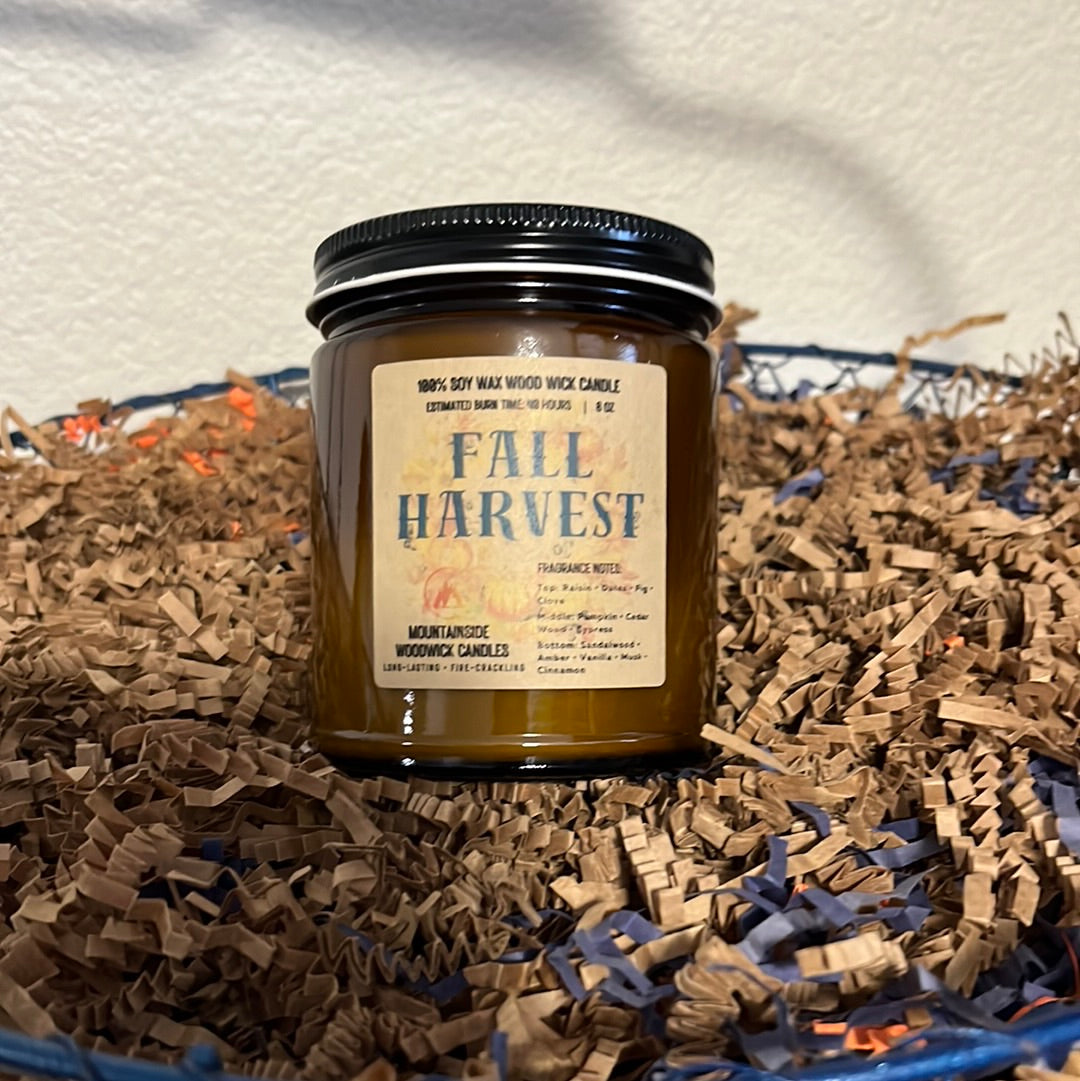 Fall Harvest (8 oz.) - Small Wood Wick Candle