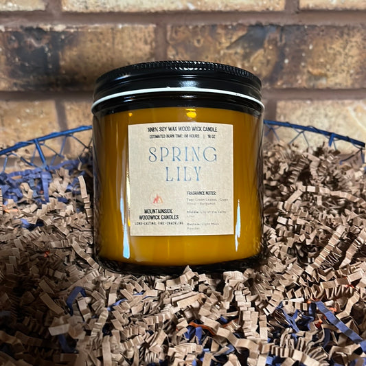 Spring Lily (16 oz.) - Large Wood Wick Candle