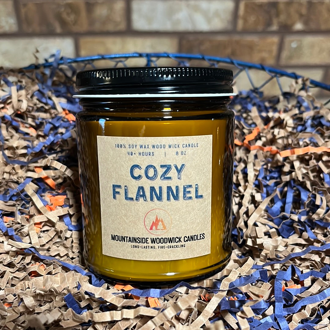 Cozy Flannel (8 oz.) - Small Wood Wick Candle