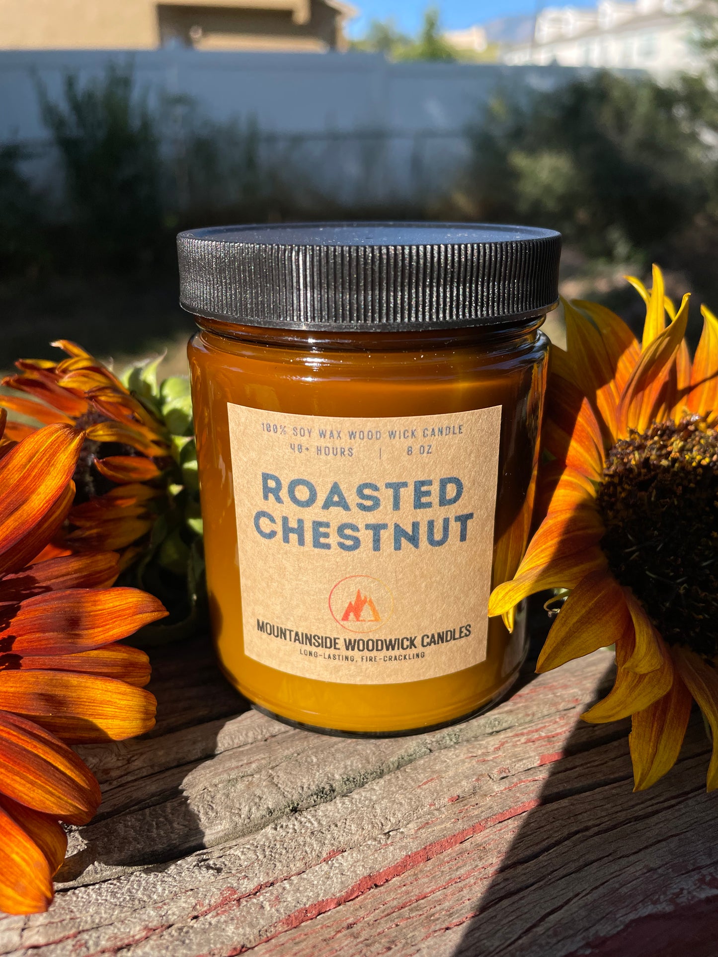 Roasted Chestnut (8 oz.) - Small Wood Wick Candle