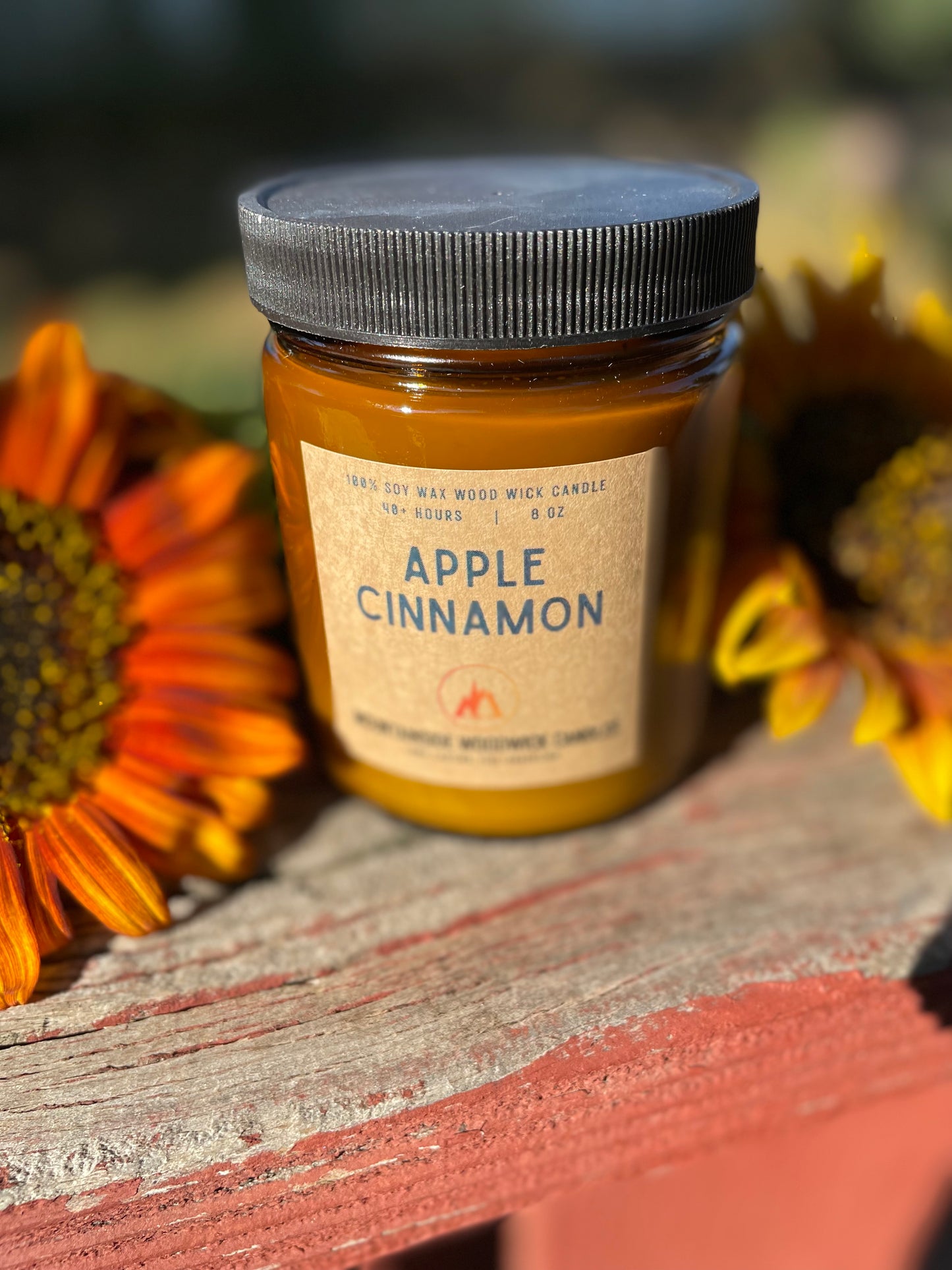 Apple Cinnamon (8 oz.) - Small Wood Wick Candle