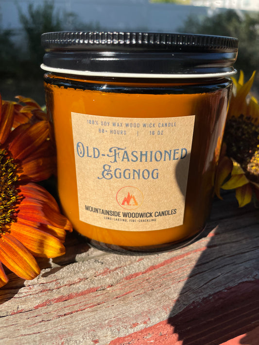 Old-Fashioned Eggnog (16 oz.) - Large Wood Wick Candle