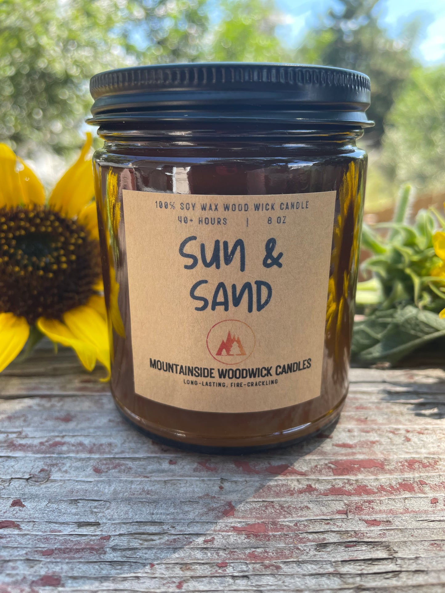 Sun & Sand (8 oz.) - Small Wood Wick Candle