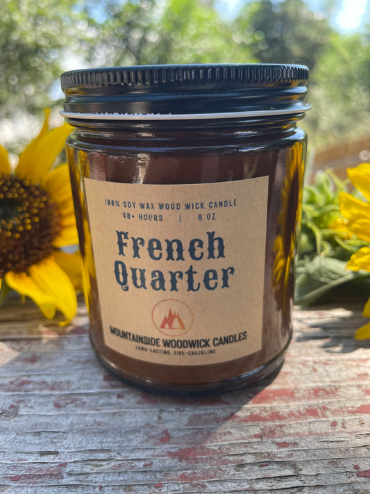 French Quarter (8 oz.) - Small Wood Wick Candle