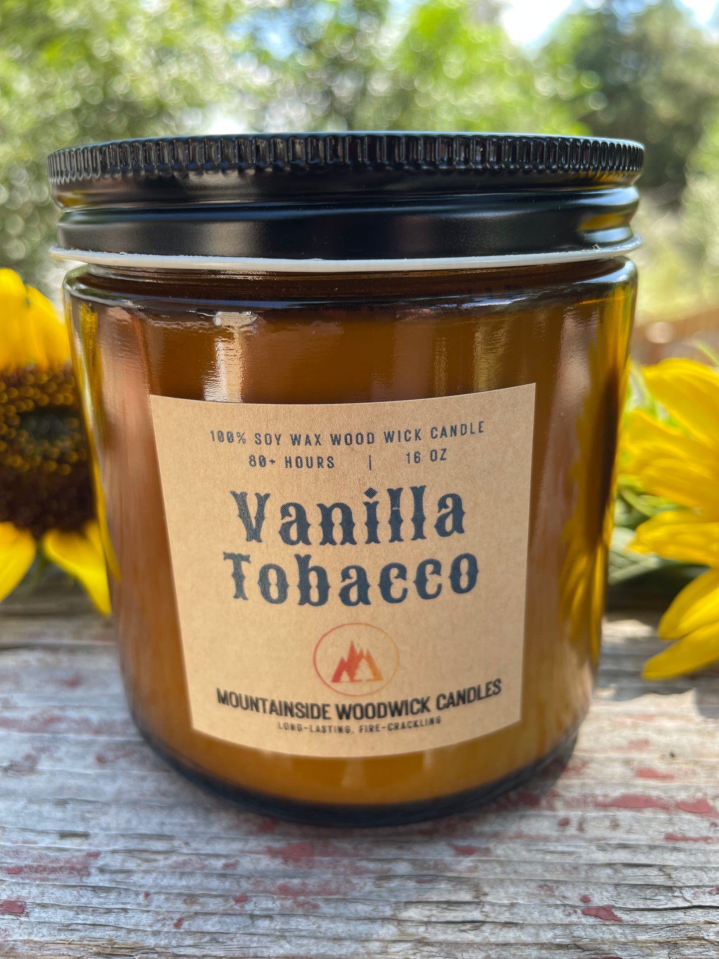 Vanilla Tobacco (16 oz.) - Large Wood Wick Candle