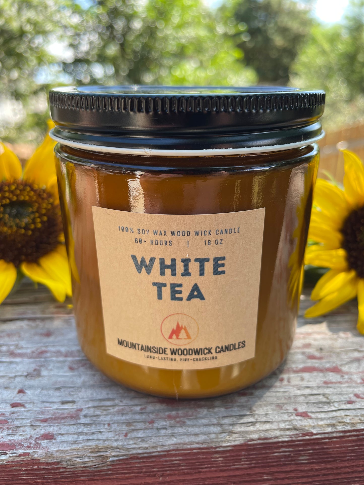 White Tea (16 oz.) - Large Wood Wick Candle