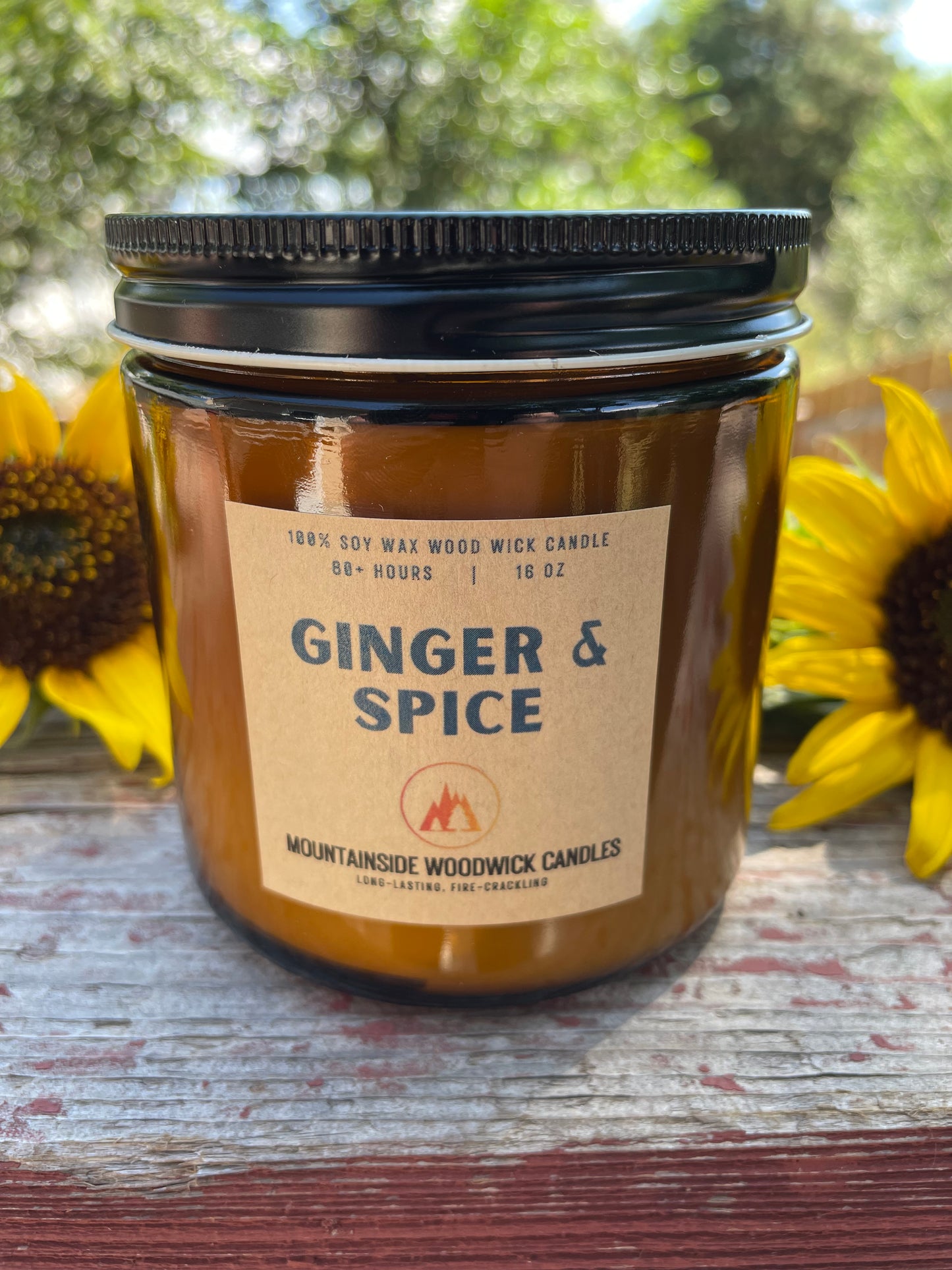 Ginger & Spice (16 oz.) - Large Wood Wick Candle