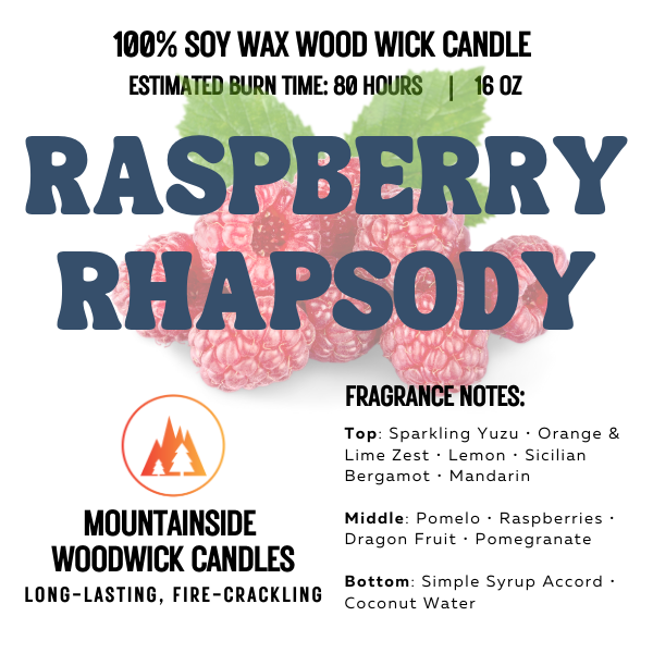 Raspberry Rhapsody (16 oz.) - Large Wood Wick Candle