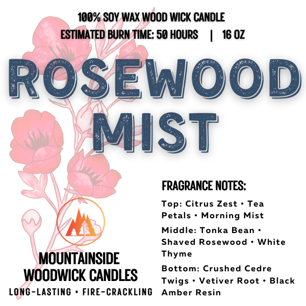 Rosewood Mist Candle