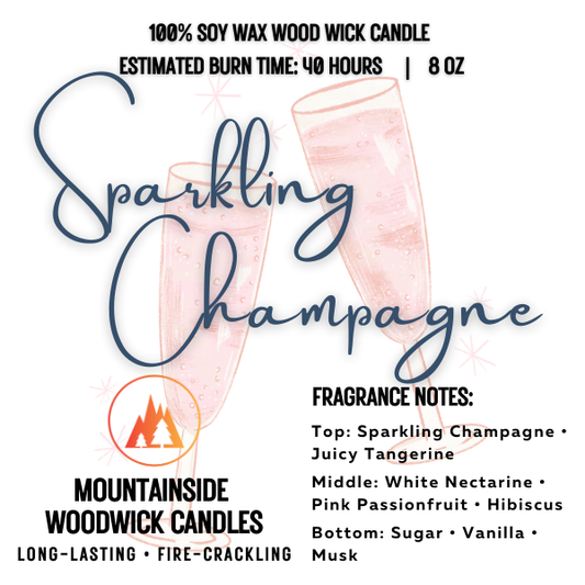 Sparkling Champagne Candle