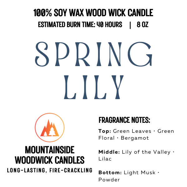 Spring Lily (8 oz.) - Small Wood Wick Candle