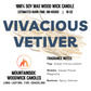 Vivacious Vetiver (16 oz.) - Large Wood Wick Candle