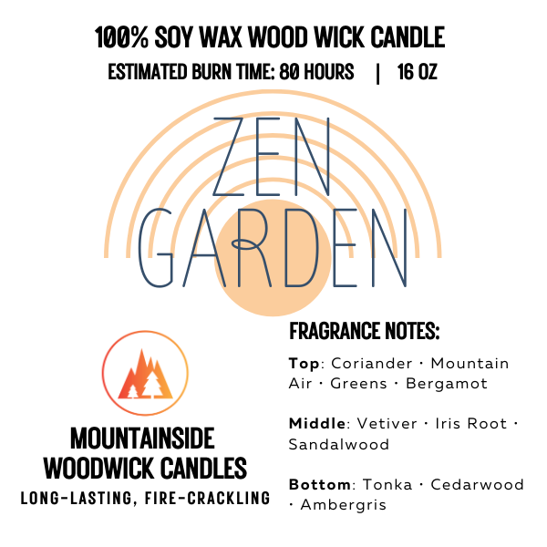 Zen Garden (16 oz.) - Large Wood Wick Candle