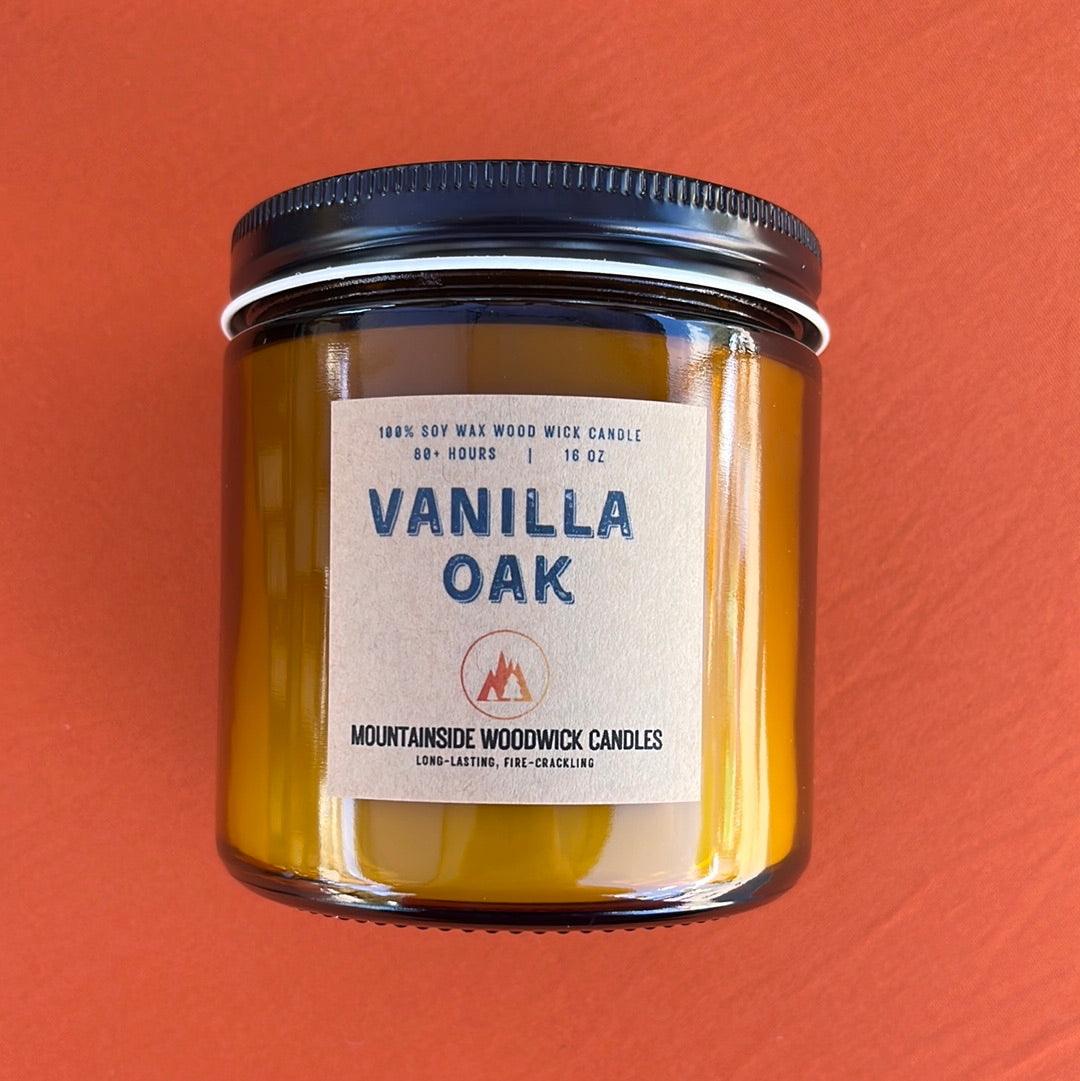 Vanilla Oak (16 oz.) - Large Wood Wick Candle