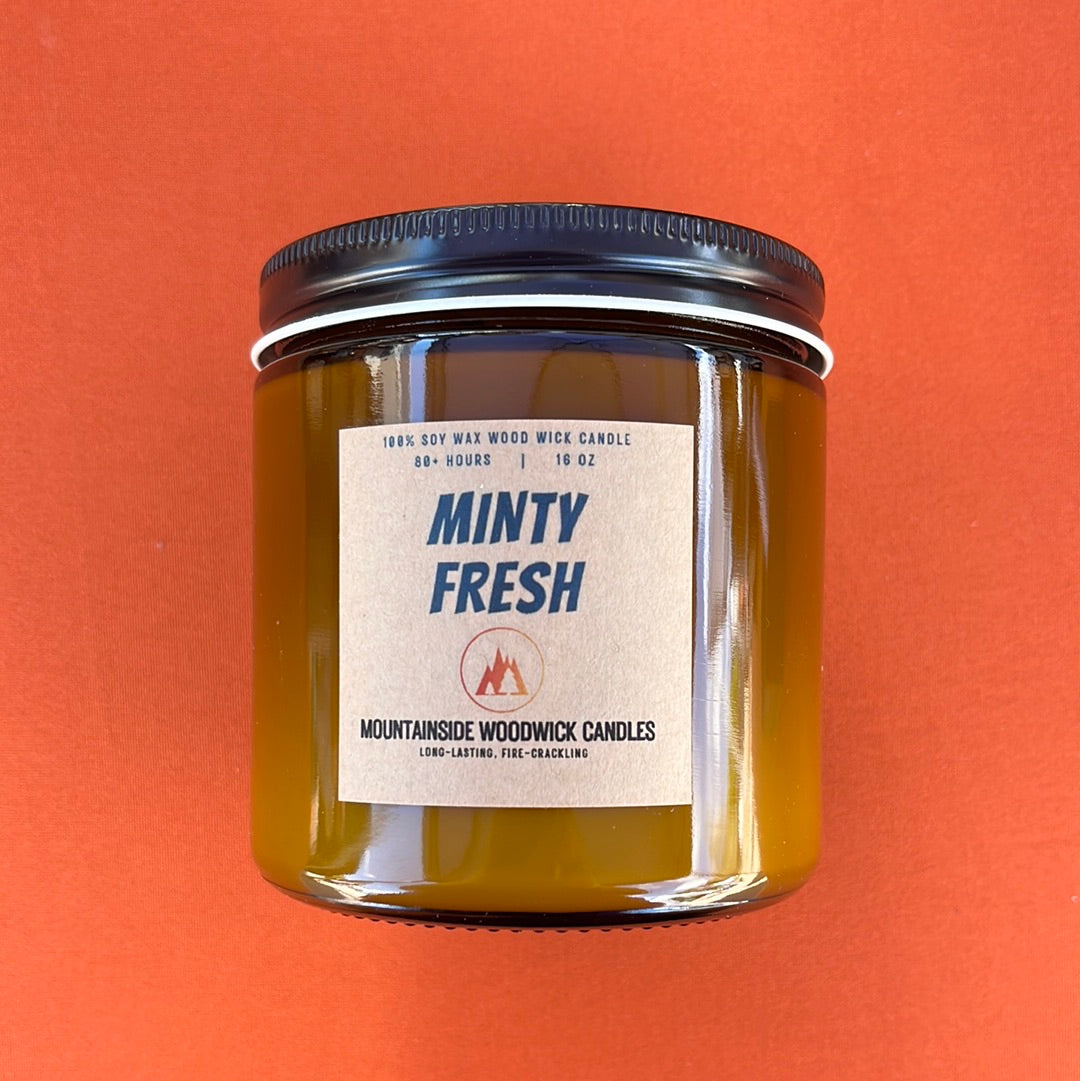Minty Fresh (16 oz.) - Large Wood Wick Candle