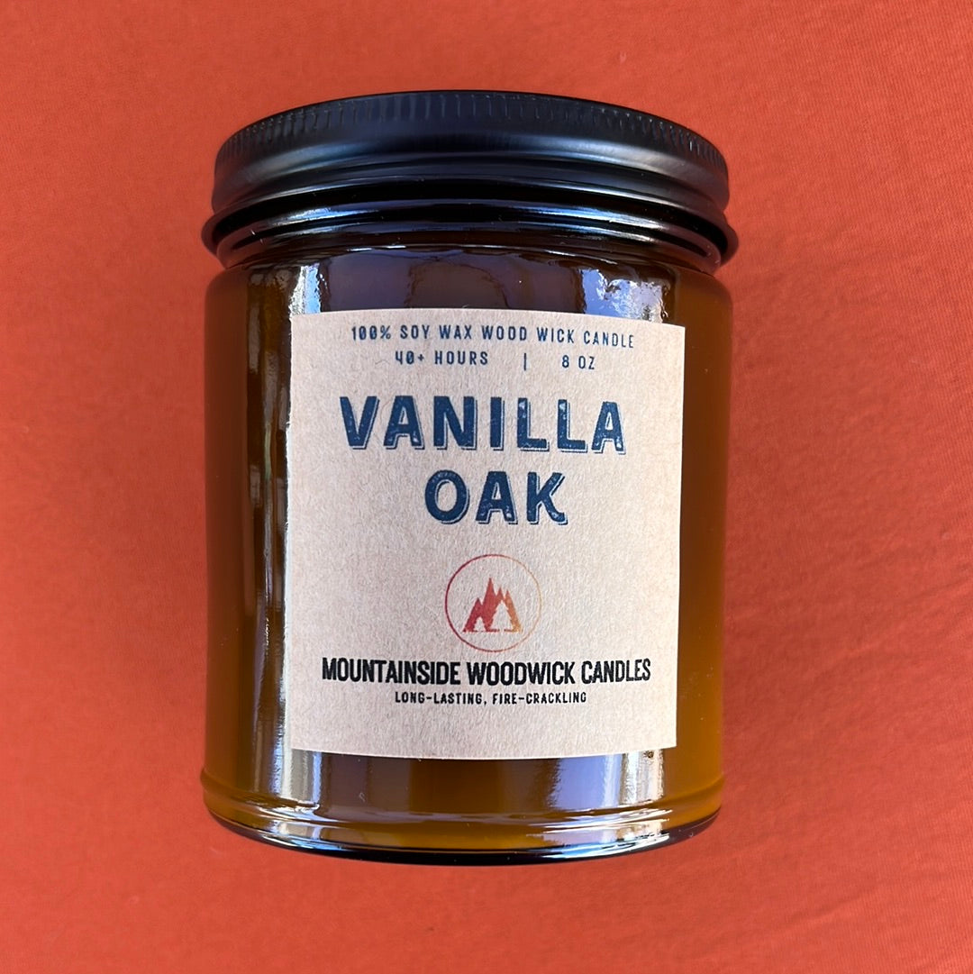 Vanilla Oak (8 oz.) - Small Wood Wick Candle
