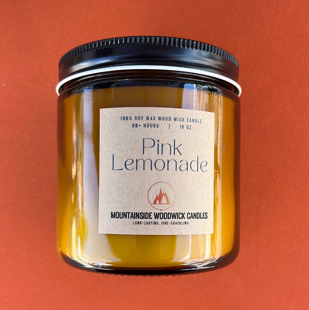 Pink Lemonade (16 oz.) - Large Wood Wick Candle