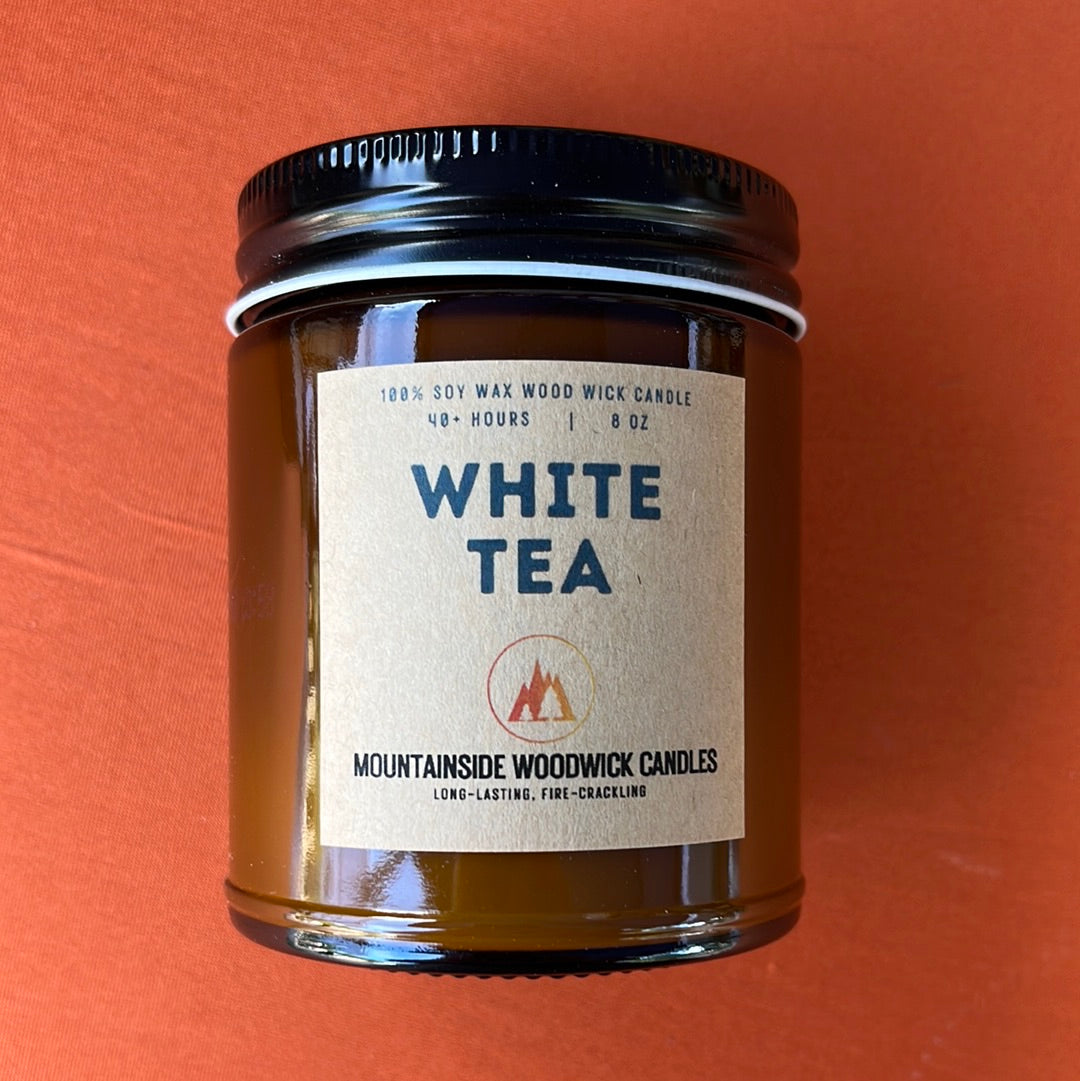 White Tea (8 oz.) - Small Wood Wick Candle