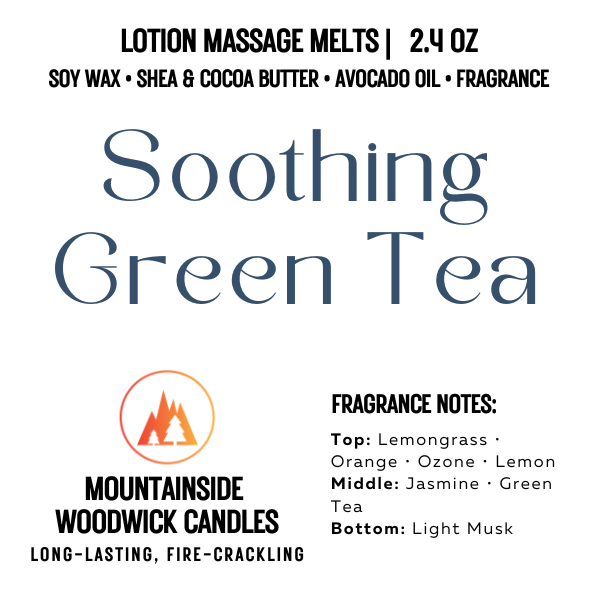 Soothing Green Tea (2.4 oz.) - Lotion Massage Melts