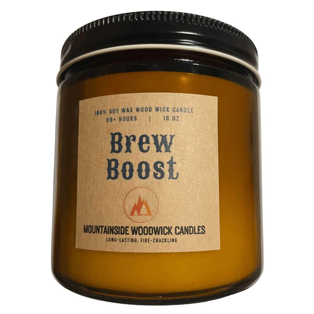Brew Boost (16 oz.) - Large Wood Wick Candle