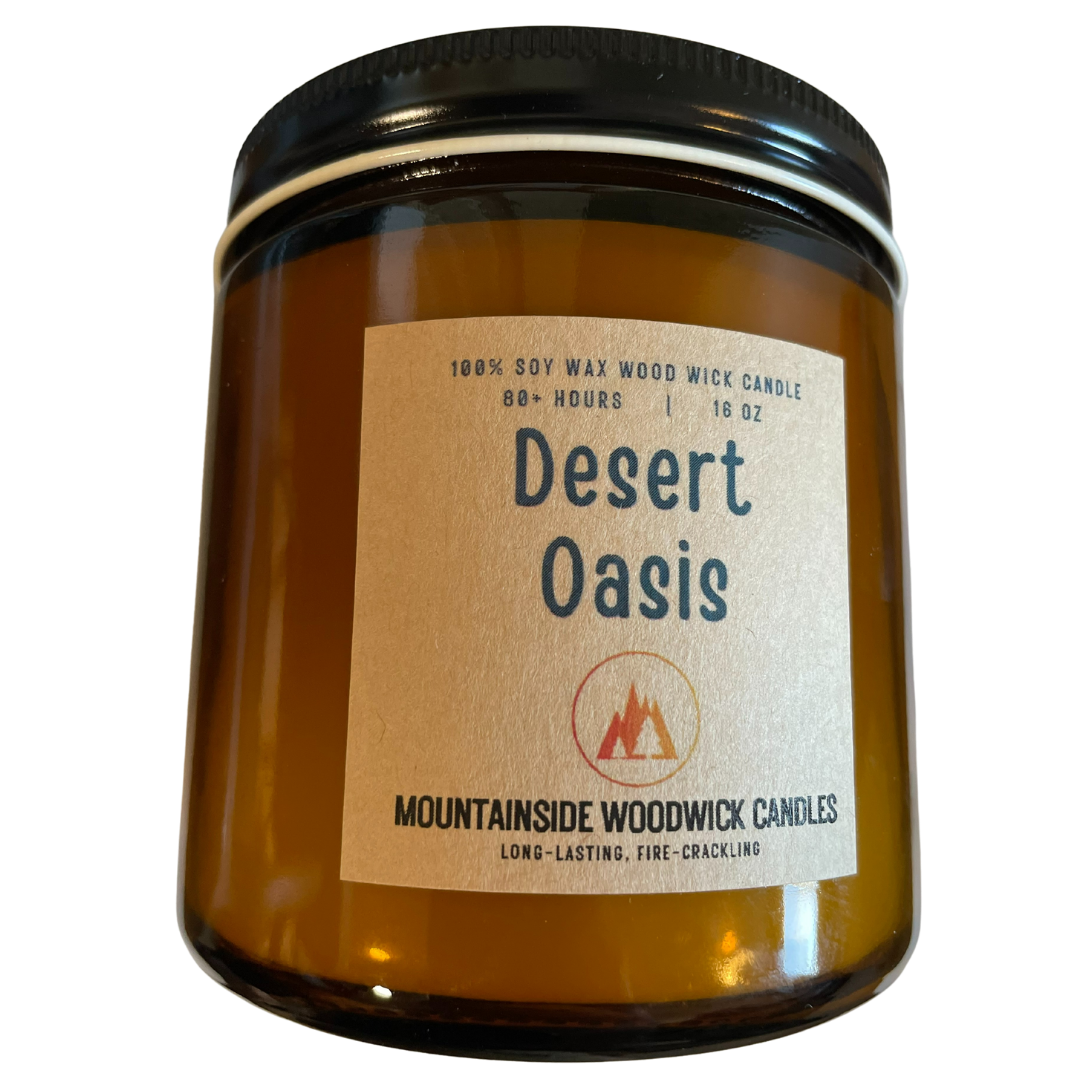 Desert Oasis (16 oz.) - Large Wood Wick Candle