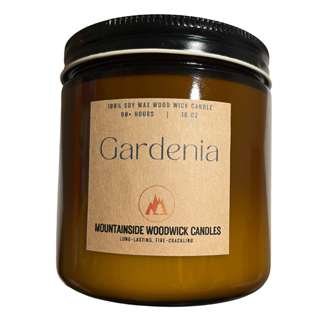 Gardenia (16 oz.) - Large Wood Wick Candle